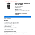 thumbnail image 2 of Front Left Air Spring - Compatible with 2000 - 2006 BMW X5 2001 2002 2003 2004 2005, 2 of 2