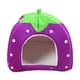 thumbnail image 2 of Apmemiss Clearance Winter Indoor Outdoor Pet House Foldable Yurt Strawberry Tent, Warm Shelter for Cats Dogs, Small Medium Breeds, Easy Storage, 2 of 8