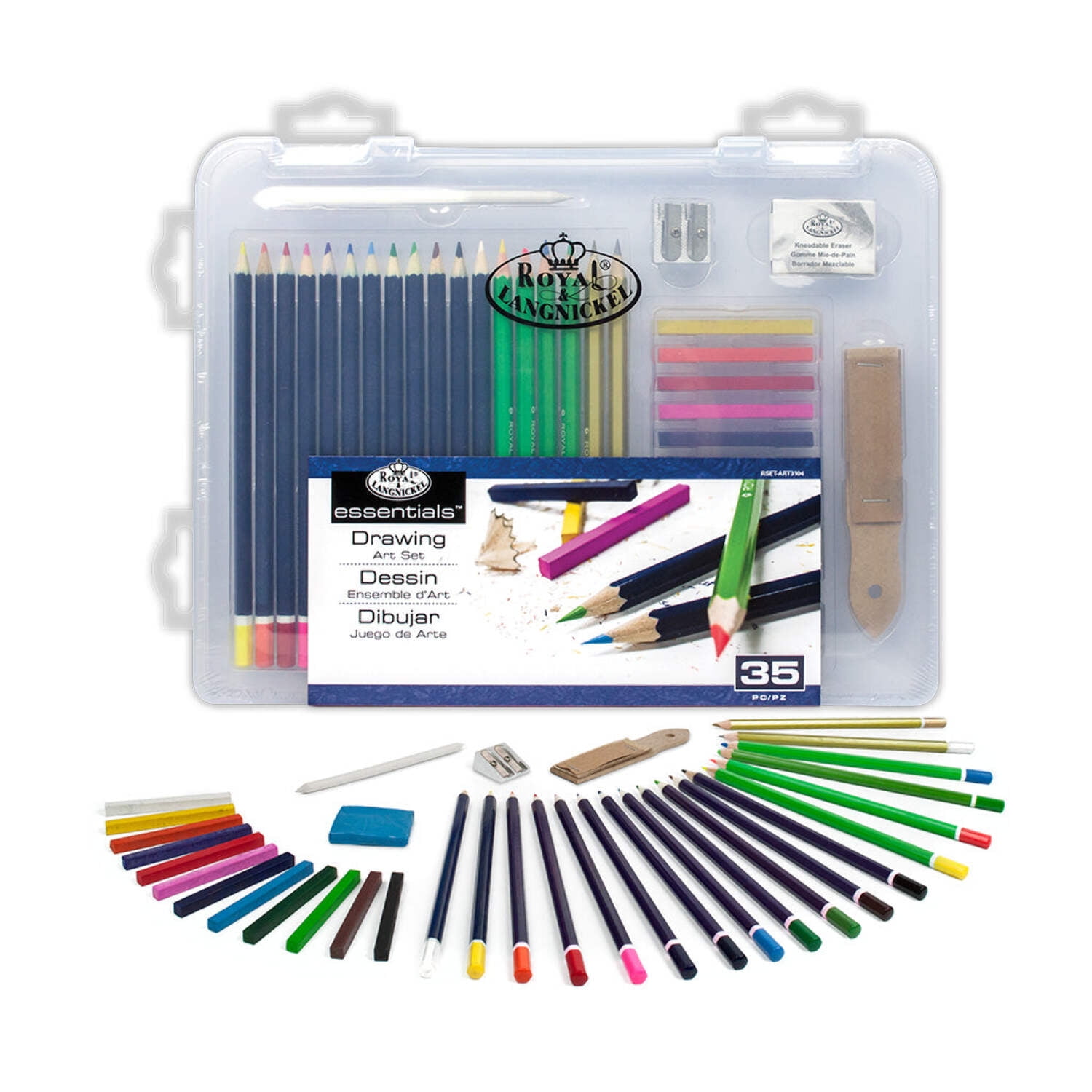 Royal & Langnickel 35pc Clearview Art Set - Drawing Royal & Langnickel 35pc Clearview Art Set - Drawing