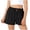 Black, variant on Girls' Elastic Waist Crinkle Shorts Button Decor High Waist Casual Summer Shorts with Pockets
