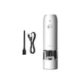 thumbnail image 1 of Billuyoard Molinillo de pimienta eléctrico de acero inoxidable, interfaz USB ajustable de 6 velocidades, accesorios de molinillo de PP para condimentos de Cocina y Comedor Blanco Billuyoard HA082946-01B, 1 of 1