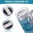 thumbnail image 5 of Sailboat Sea Grass 40 oz Tumbler with Handle Insulated&nbsp;Travel Mug&nbsp;Lid Straw Leak Proof Steel Vacuum Water Bottles Glasses Fits in Car Cup Holder, 5 of 7