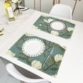 thumbnail image 6 of Elegant White Magnolia Branches Reversible Placemat Set of 4 Non Slip Coffee Mats 18x12 Inch for Dining, Kitchen, Coffee, 6 of 9
