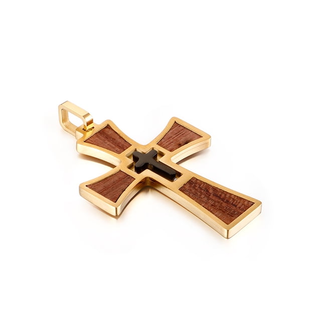 Colgante Collar cruzado Qarigey AP017299-02 dorado