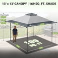 thumbnail image 4 of EAGLE PEAK 13 x 13 ft Straight Leg Pop up Canopy Tent Instant Outdoor Canopy (Light Gray), 4 of 10