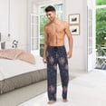 thumbnail image 6 of FORMRS Mens Pajama Pants with Pockets Cotton Sleepwear Lounge Bottoms Sizes S-2XL, Red and White Fireworks Pattern, 6 of 7
