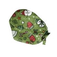 thumbnail image 6 of Wutalume Christmas Pattern Work Hat, Casual Adjustable Wash Cap for Women, Baggy Skull Cap for Nurse, Chef, or Salon, Dust Proof Beanie,Army Green, 6 of 6