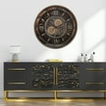 thumbnail image 7 of THE GEARS CLOCK Wall Clock with Real Moving Gears IR-LI_ 24 in Round BRONZE-DARK, 7 of 7