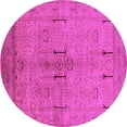 thumbnail image 1 of Ahgly Company Indoor Round Oriental Pink Industrial Area Rugs, 5' Round, 1 of 4