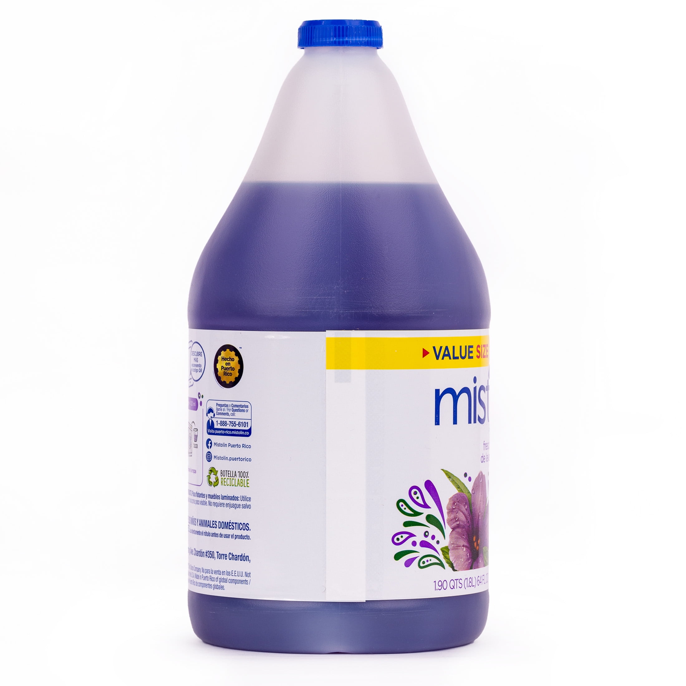 Mistolin Deodorizing Cleaner, Fragancia Frescura De Lavanda, 64oz Bottle