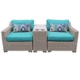 thumbnail image 1 of Coast 3 Piece Outdoor Wicker Patio Furniture Set in Aruba, 1 of 2