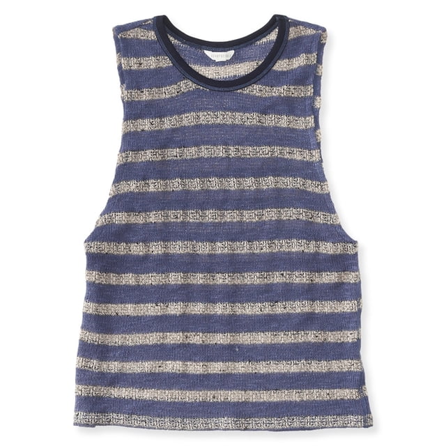 Camiseta sin mangas transparente Aeropostale para mujer azul grande