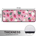 thumbnail image 5 of Kitchen Rugs Sets Of 2,Strawberry Plants Fruit Leaf Stripe Anti Fatigue Kitchen Mat Rugs Non Slip Washable,Decorative Kitchen Floor Mats for Kitchen,Sink,Laundry,17"x47"+17"x47", 5 of 5