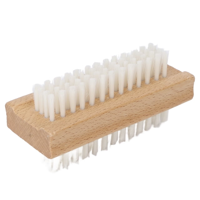 Brosse à Ongles Double Face, Brosse à Ongles Double Face, Brosse à Récurer en Bois, Design Convivial