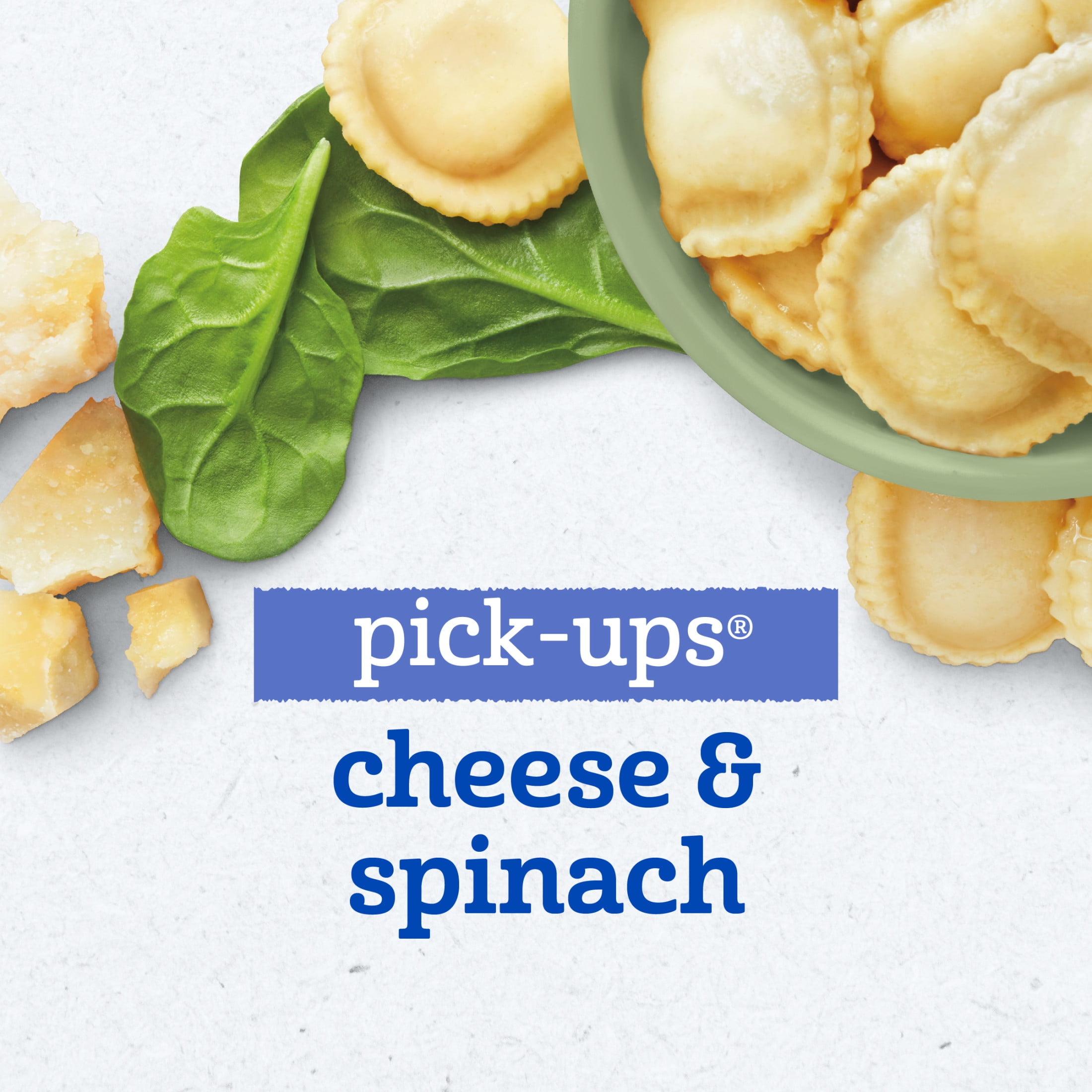 (12 pack) Gerber Mealtime for Toddler, Pick-Ups, Cheese & Spinach Ravioli, 6 oz Tray