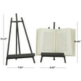 thumbnail image 3 of DecMode 13", 11"H Black Metal Tabletop Triangle Easel with Foldable Stand, 2-Pieces, 3 of 8