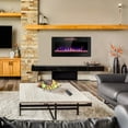 thumbnail image 4 of Wall&nbsp;Mounted&nbsp;or Recessed Electric&nbsp;Fireplace&nbsp;with&nbsp;Remote&nbsp;Control and&nbsp;Timer, Thickness 3.8 inch , Top Air Outlet, 4 of 8