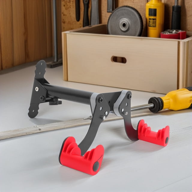 IFANLANDOR Support Horizontal pour Vélo Mural Porte-Vélos Métal Design Réglable Gain de Place pour Rangement Intérieur 1Pcs