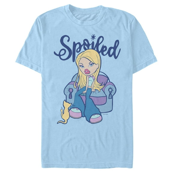 Men's Bratz Spoiled Cloe  Graphic Tee Light Blue Small