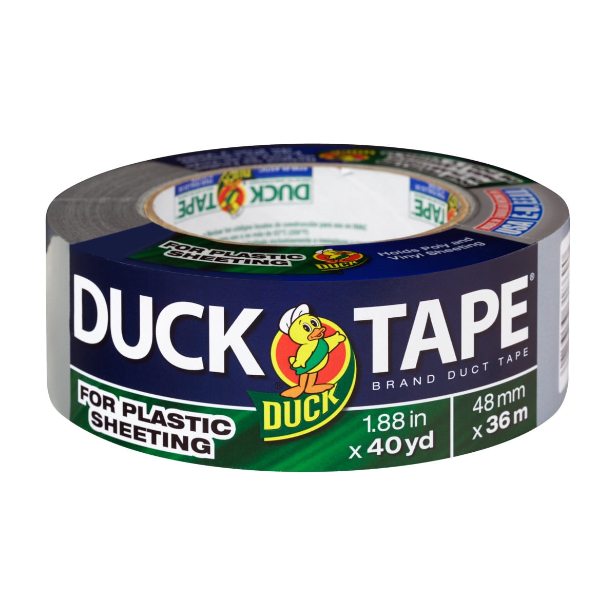 Duck Brand Duct Tape For Plastic Sheeting, Silver, 1.88 in. x 40 yd.