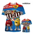 thumbnail image 1 of Camiseta Informal Con Estampado 3d De Chocolate M&m's, 1 of 5