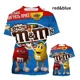 thumbnail image 1 of Camiseta Informal Con Estampado 3d De Chocolate M&m's, 1 of 5