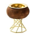 thumbnail image 1 of Quemador de incienso árabe, adorno de metal, base estable en forma de cono Sin tapa, 1 of 9