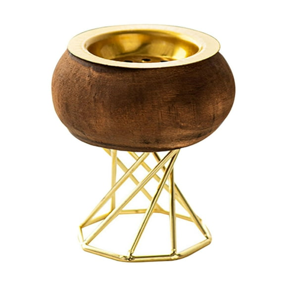 Quemador de incienso árabe de metal, suministros para fiestas, soporte decorativo para velas Sin tapa
