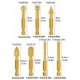 thumbnail image 5 of JIAHAOO Durable Diamond Grinding Bits 7Pcs 6mm Hex Shank For Glass Ceramic Stone Marble Carving Engraving Tool, 5 of 7