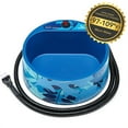 thumbnail image 3 of Petfactors Heated Pet Bowl, Outdoor Pet Thermal Water Bowl, Dog Cat Heated Water Bowl with 69 Inch Chew Resistant Cord and Waterproof ON/Off Switch(JungleBlue), 3 of 7