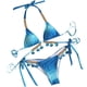 thumbnail image 1 of Conjunto de bikini sólido con degradado elegante para mujer, traje de baño de dos piezas con relleno sólido, ropa de playa OAVQHLG3B Store  lin121212, 1 of 4