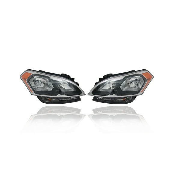 Headlight Assembly - Compatible/Replacement for '12-13 Kia Soul Base/Plus-Only - Halogen Reflector - Pair, Left Driver   Right Passenger Set - 921022K540, 921012K540