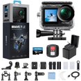 thumbnail image 1 of Akaso Brave 7 Le 4K30Fps Cámara De Acción Con Tarjeta De Memoria Microsdxc U3 De 128 Gb Kit De Accesorios Paquete Ultra Hd 131Ft Cámara Impermeable Eis 2.0 Wifi Control Remoto Zoom Cámara Subacuática, 1 of 5