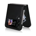 thumbnail image 2 of Nalacover Case for Samsung Galaxy Z Flip 4, Premium PU Leather Silicon Anri-Scratches Protective Frame Cover with Magnetic Attraction Folding Case for Samsung Galaxy Z Flip 4,Black, 2 of 7