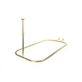 Utopia Alley Hoop Shower Rod Shower Curtain Rod for Clawfoot Tub