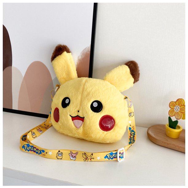 Pokemon Anime 20CM juguete Pikachu bolso de hombro lindo monedero bolsa de mensajero suave regalo para niñas