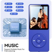 MP3 Player with Bluetooth and 32GB TF Card,HiFi Music Player with Built-in Speaker,Earphones, Multifunctional MP3 Players with FM/Recording/E-Book/Video, Supports up to 128GB for Kids,Running,Walking