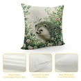 thumbnail image 4 of ONETECH  Spring Forest Animals Throw Pillow Covers Deer Rabbit Bear Green Leaves Decorative Pillows Soft Cushion Cases for Couch Sofa Bed Home Decor, 4 of 5
