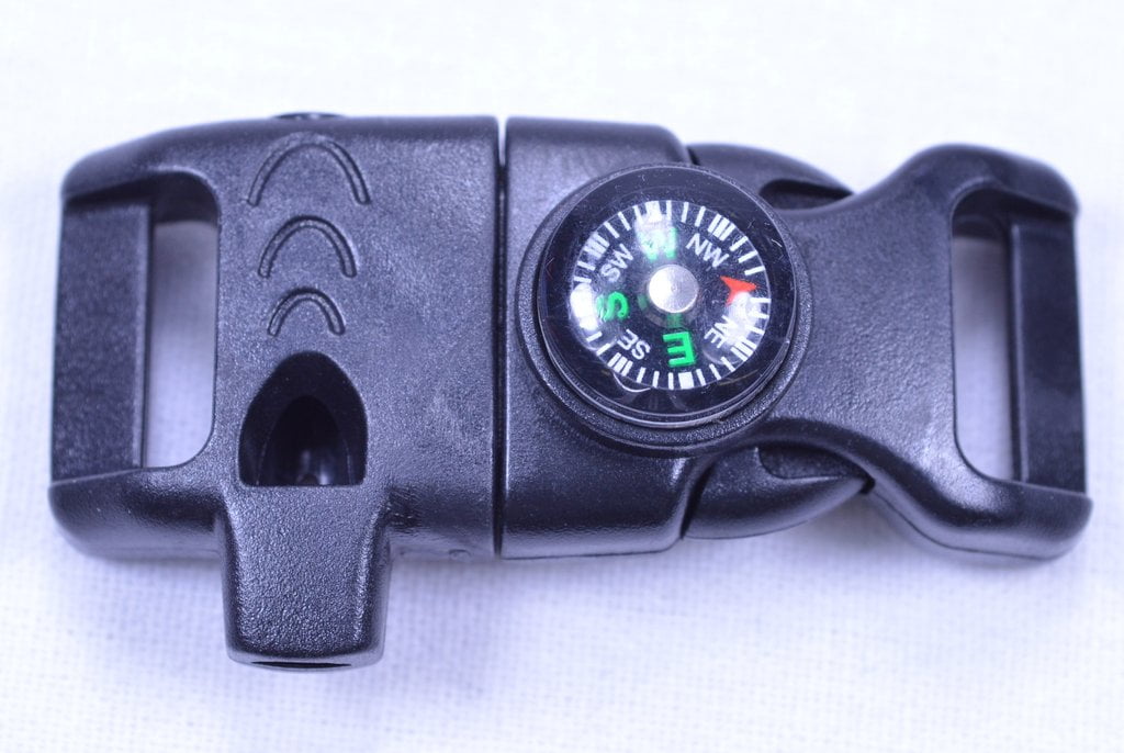 1/2" Fire Starter & Compass Buckles 5 Pack Great for Paracord