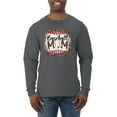 thumbnail image 1 of Baseball Mom Jaguar Print Sports Mens Long Sleeve Shirt, Charcoal, 3X-Large, 1 of 5