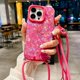 thumbnail image 3 of Luxury Neck Shoulder Strap Phone Case For iPhone 11 12 13 14 15 Pro Max Plus Crossbody Necklace Lanyard Cord Back Cover, 3 of 5