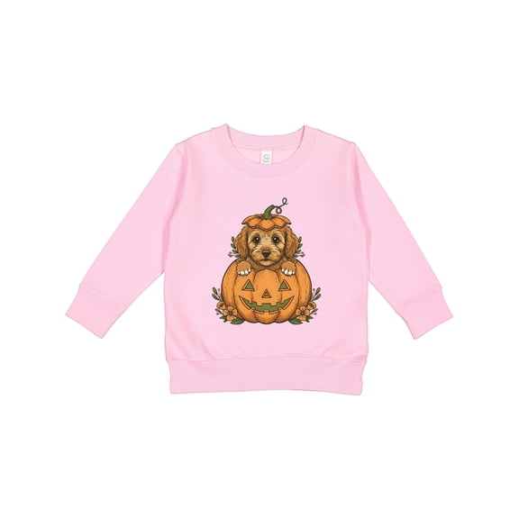 Inktastic Halloween Goldendoodle Pumpkin Toddler Sweatshirt