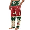 thumbnail image 4 of JGNGSHN Men's Christmas Pajamas Pants Soft Lightweight Pjs Bottoms Sleepwear Bottom Pants with Pocket Drawstring, 4 of 7
