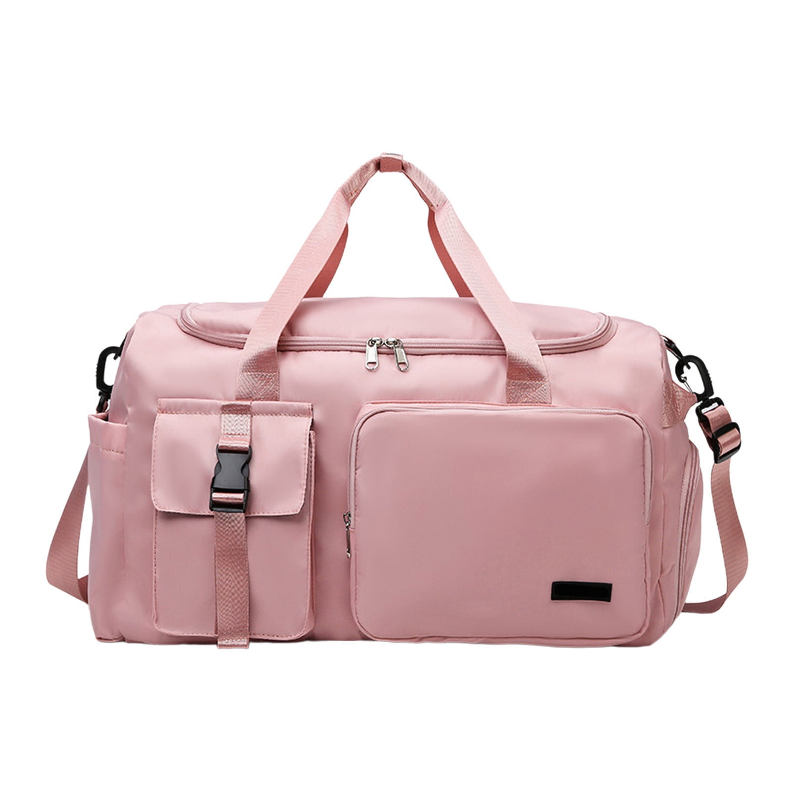 Large Capacity Gym Duffle Bag for Women - Lightweight Sports Travel Duffel for Workout, Training, Weekend Trip & Travel, Pink