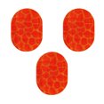 thumbnail image 1 of Furnish My Place Giraffe Dark Orange Area Rug, Animal Print Area Rug, Pet-Friendly Rug, Baby Nursery Mat, Indoor Area Rug, Perfect for Living Room, Playroom, 2' x 4' Oval - Set of 3, 1 of 5