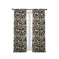 thumbnail image 3 of 3S Brother's Home Décor Curtains BOHO Design Set of 2 Panels Velvet Look Hanging Back Tap and Rod Pocket Décor Nursery Room Bedroom Kitchen Window - Made in Turkey 29Ecru (52"Wx63"L), 3 of 6