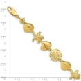 thumbnail image 3 of 14K Yellow Gold Sea Life Bracelet Made In Peru fb1274-7.25, 3 of 5