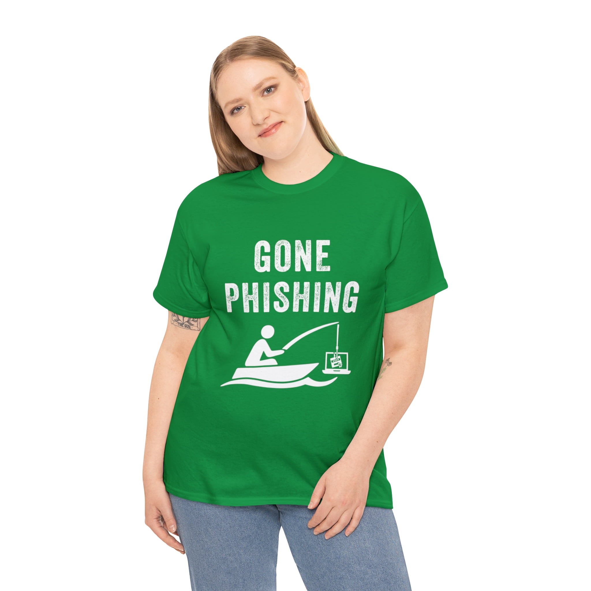  Gone Phishing - Cool Online Cyber Security Hacker Ex T-Shirt :  Clothing, Shoes & Jewelry