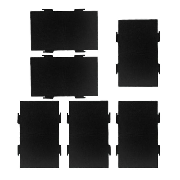 Activated Charcoal Filters for Microwave Oven Compatible with Kitchen Aid Whirlpool Over The Range Microwave W11282981, 6 Pack