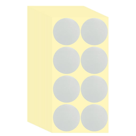 Uxcell 360 Pcs Colored Dot Stickers Labels, 2 Inch Circle Price Stickers Self Adhesive Circle Tags Coding Labels for Office Business Yard Sale Garage Sale Home Decor, Silver